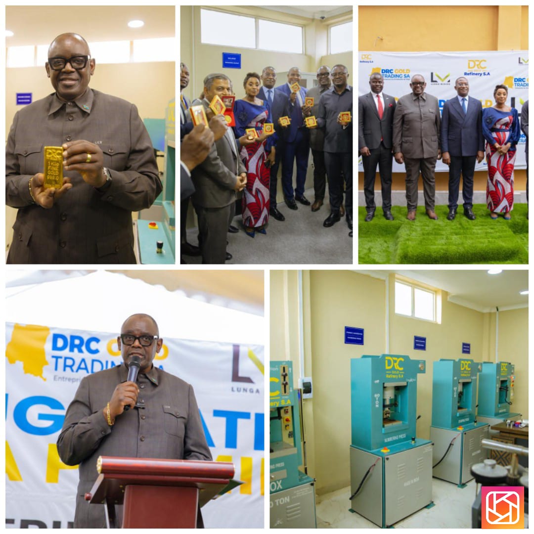 RDC : Première raffinerie pilote d’or inaugurée à Kalemie