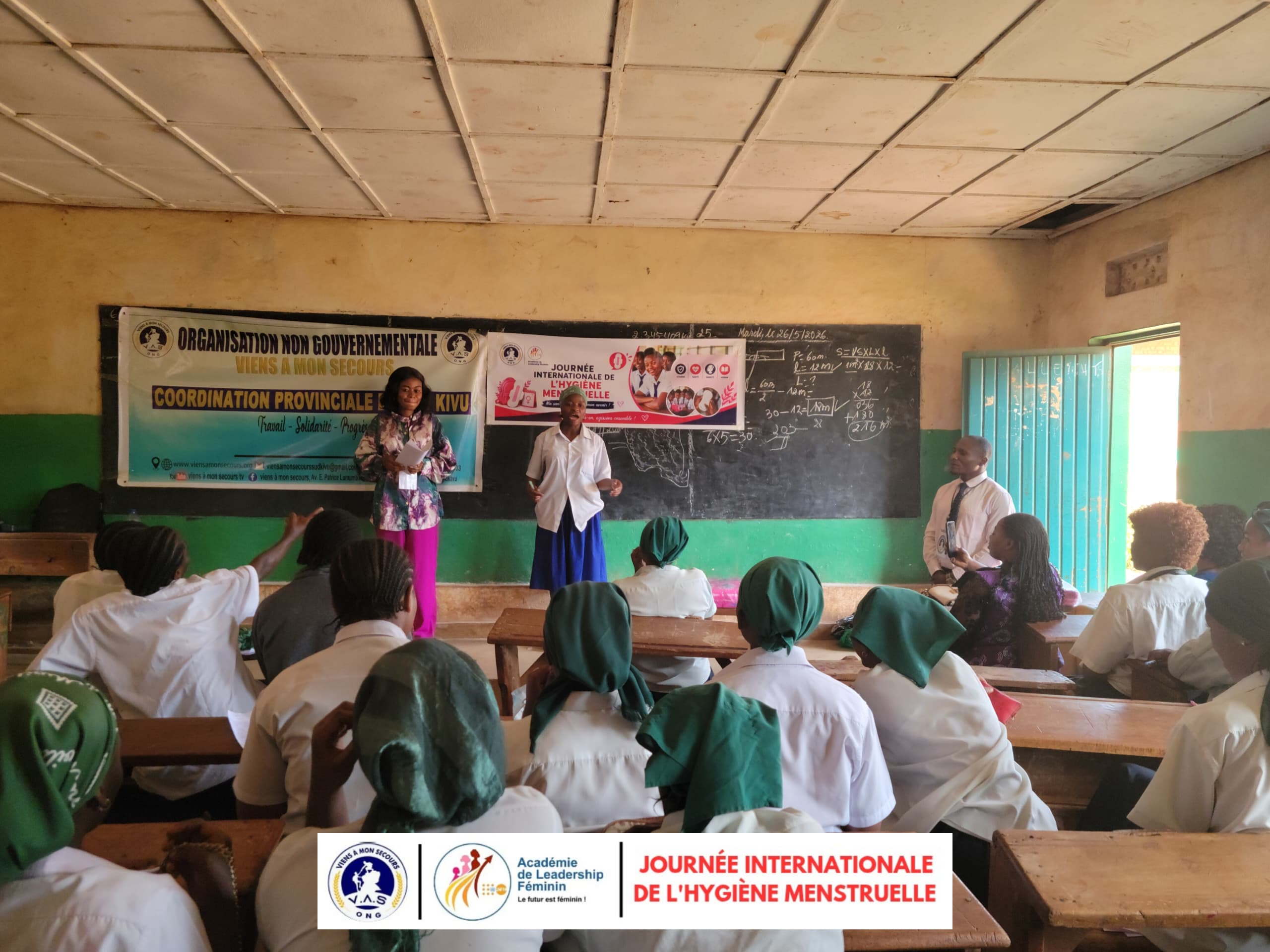 Bukavu : Viens à mon secours sensibilise les jeunes filles à l’hygiène menstruelle
