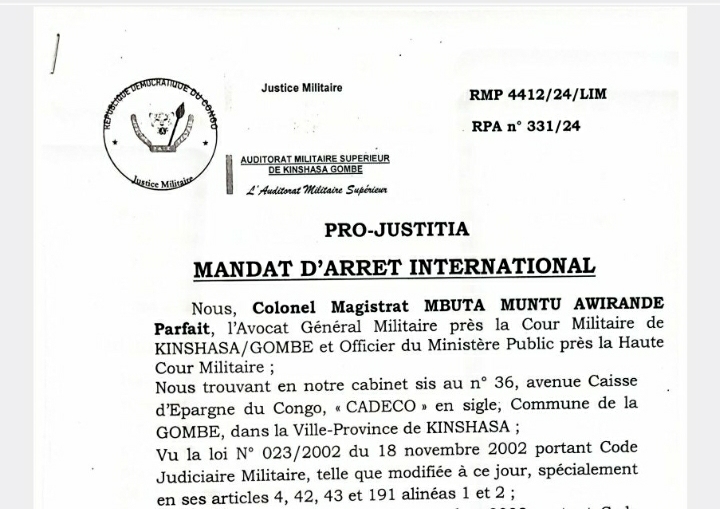 RDC : Mandat d'arrêt émis contre Corneille Nangaa, coordinateur du mouvement rebelle AFC