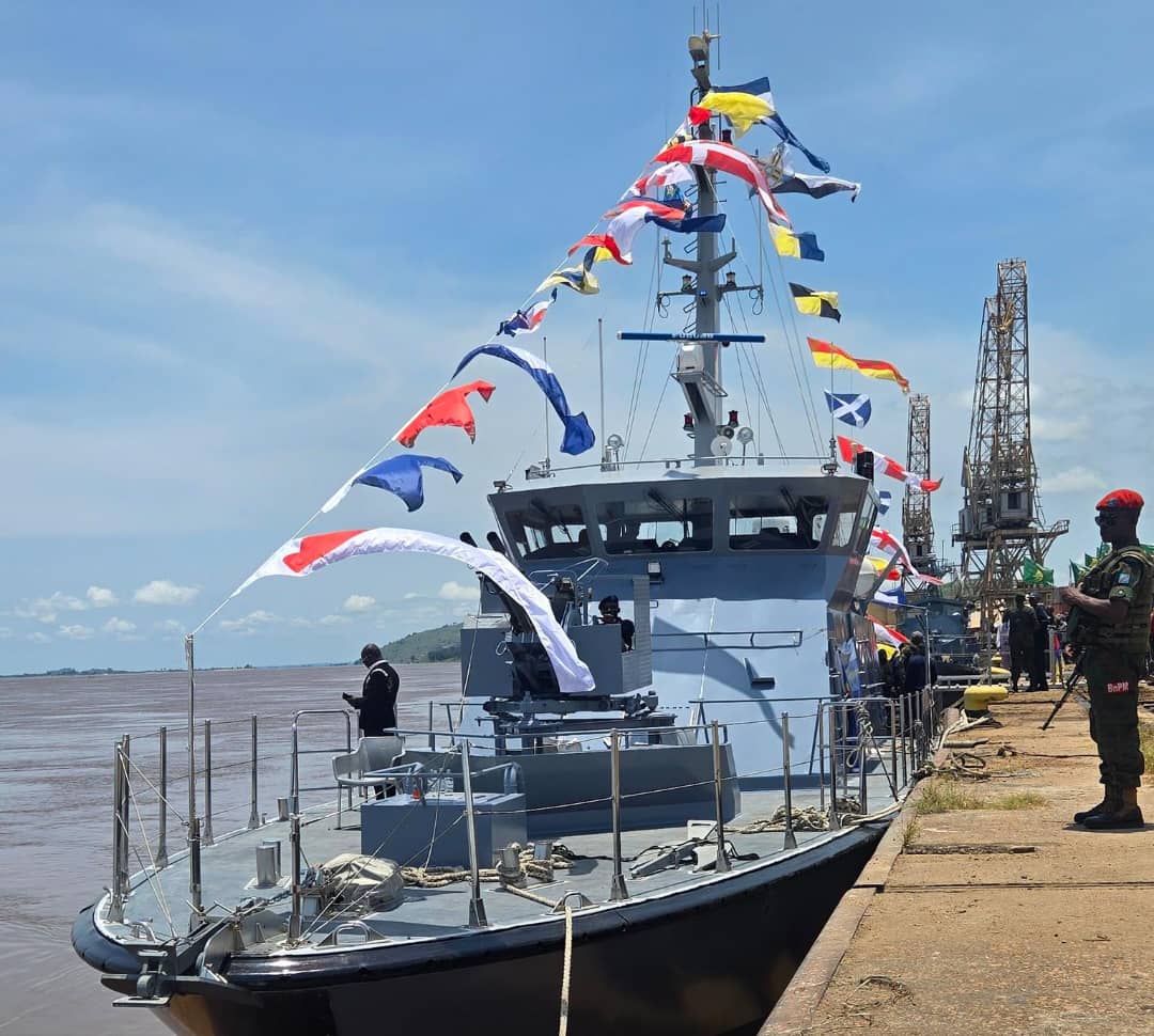 RDC : Un nouveau navire militaire inauguré pour renforcer la sécurité fluviale