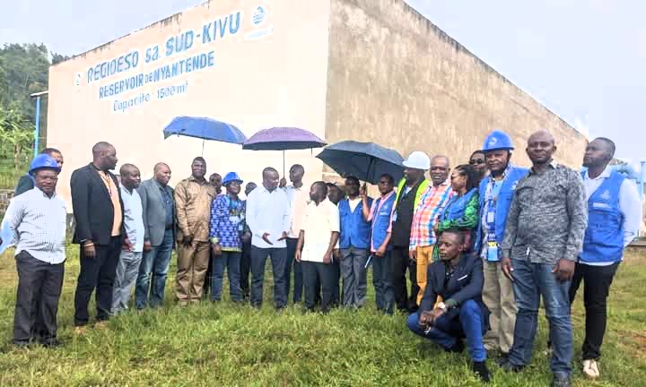 Sud-Kivu  : La station de captage d’eau de Mazigiro remise à la REGIDESO pour améliorer l’approvisionnement en eau