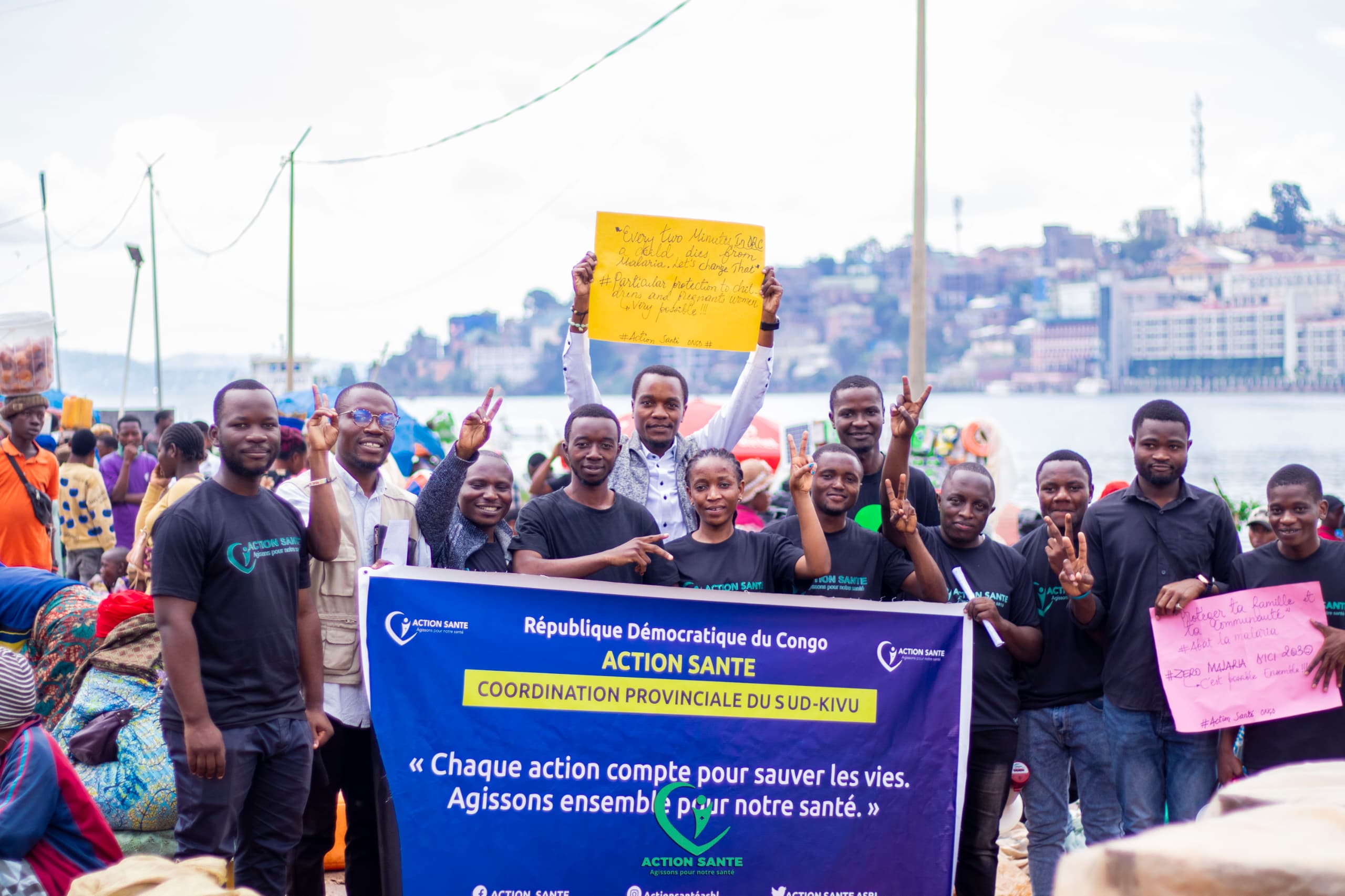 Sud-Kivu : Action santé sensibilise  contre le paludisme dans le marché de Muhanzi.