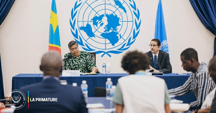 La première ministre judith suminwa tuluka rencontre les chefs d'agences du Système des Nations Unies à Kinshasa