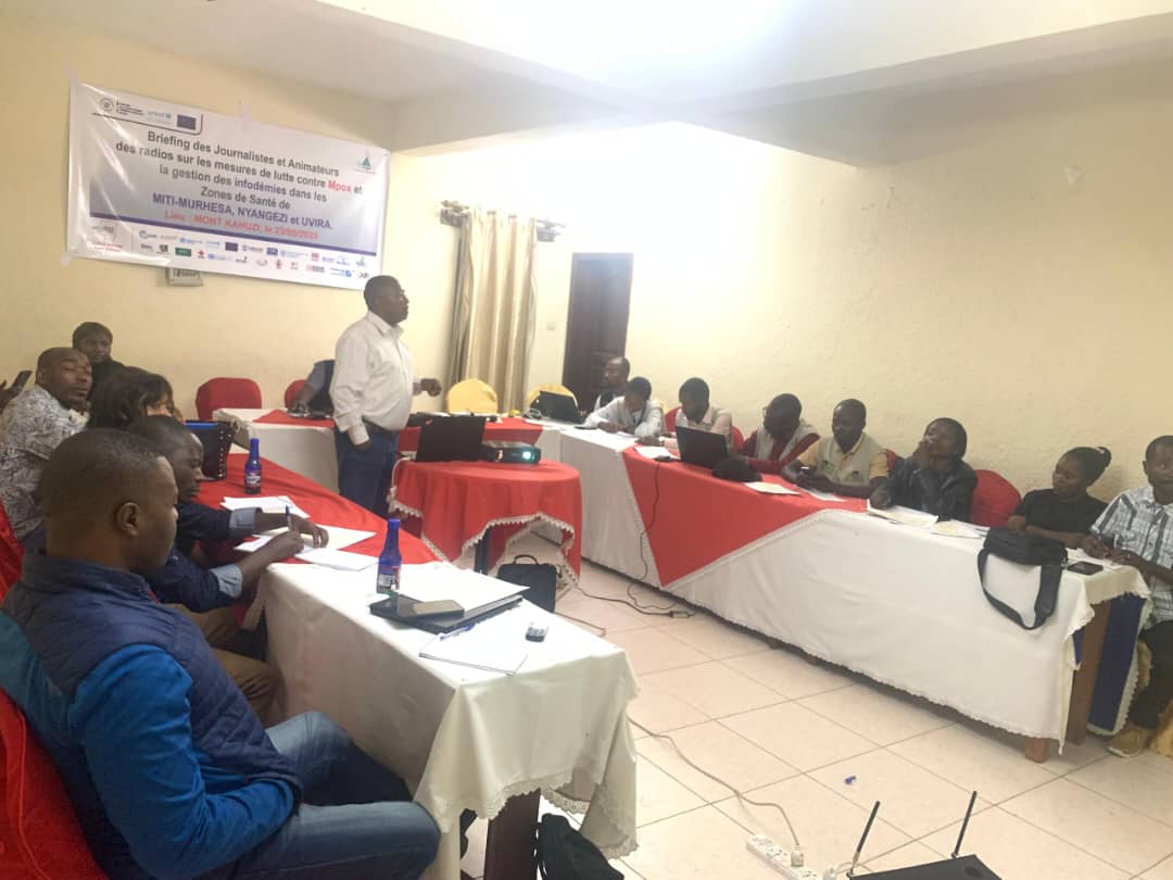 Bukavu : des professionnels des médias formés sur le M-pox et les infodémies