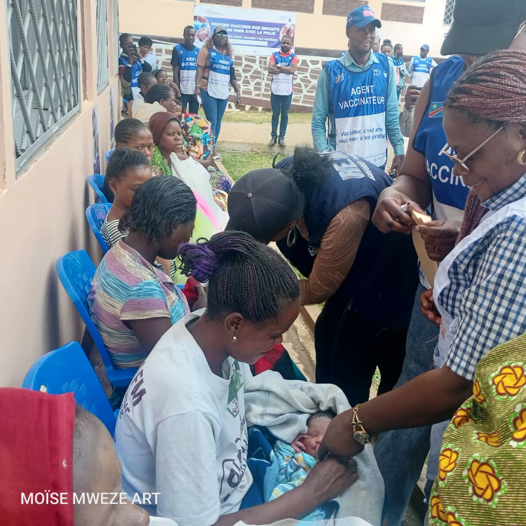 Sud-Kivu : Lancement de la campagne de vaccination contre la poliomyélite à Miti-Murhesa